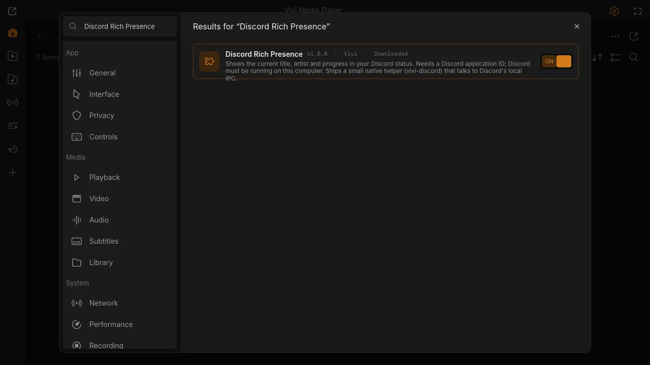 Discord Rich Presence screenshot