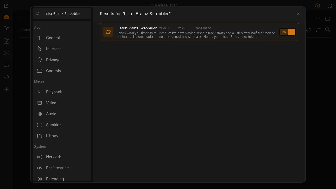 ListenBrainz Scrobbler screenshot