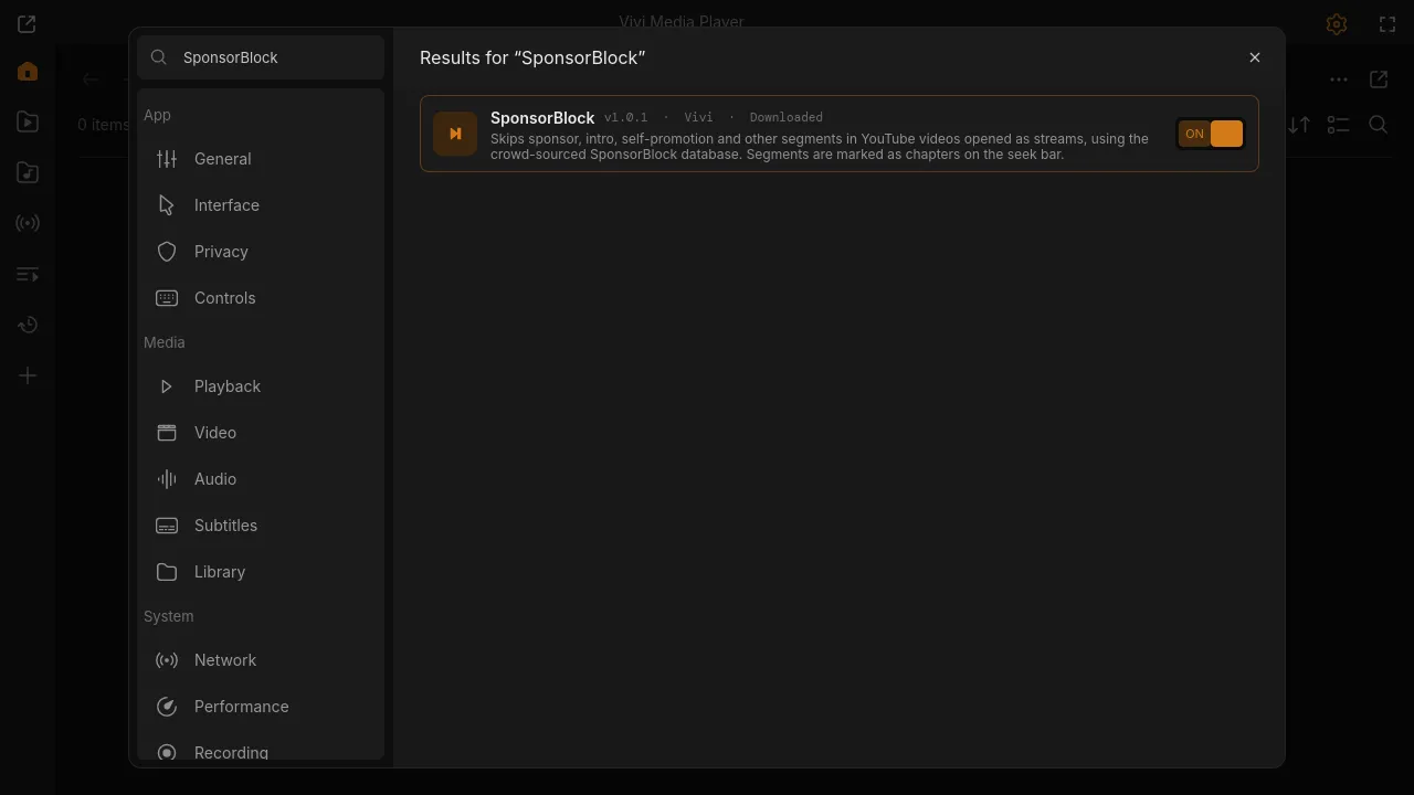 SponsorBlock screenshot